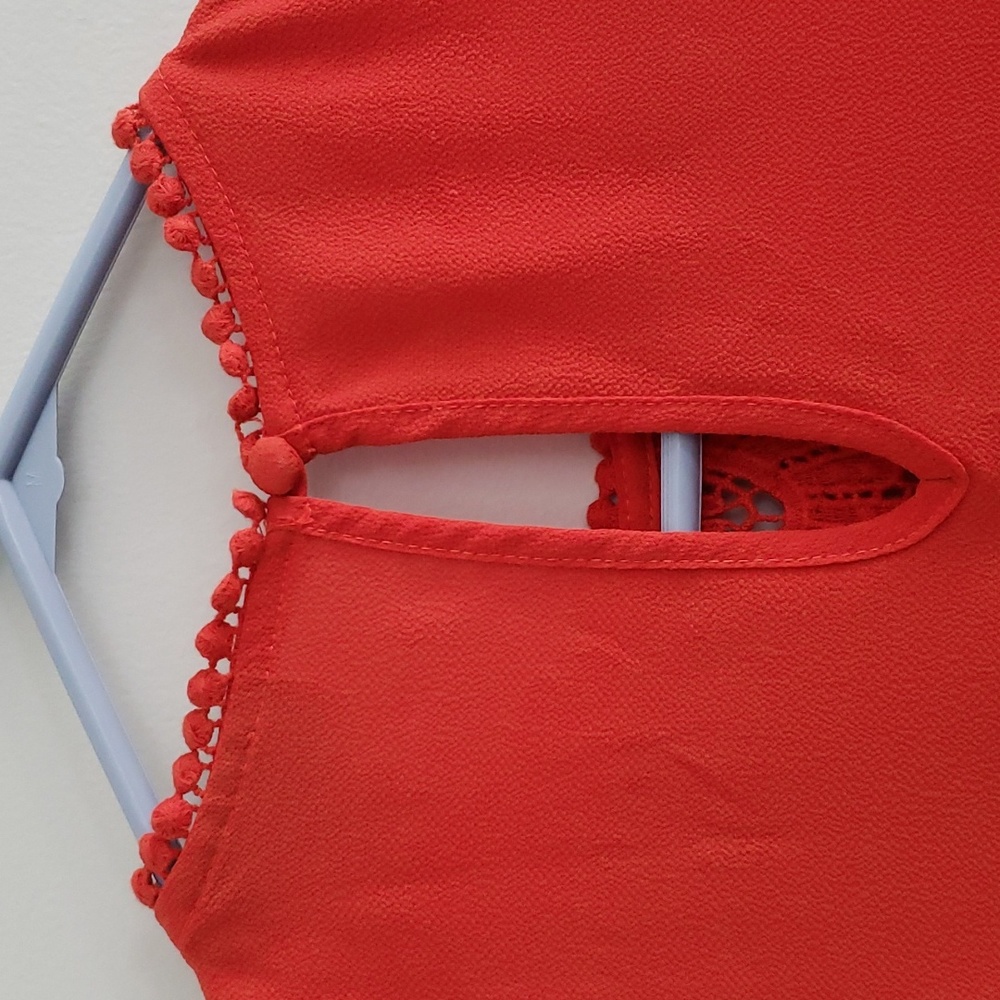 Halogen Lace & Crepe Tank Top Small - Picture 6 of 6
